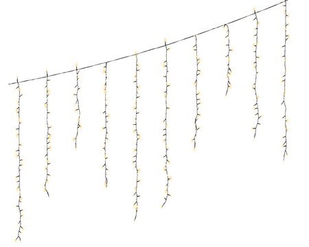 Icicle compact L3,75m 8 functie twinkel warm wit effect LED - afbeelding 2