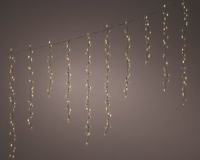 Icicle compact L3,75m 8 functie twinkel warm wit effect LED - afbeelding 3