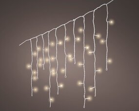 Ijspegel verlichting twinkel effect LED 11M Wit snoer - afbeelding 2