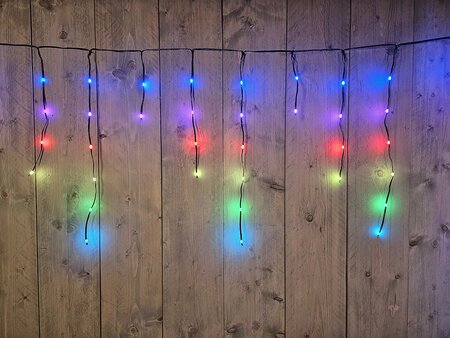 Ijspegelverlichting Draad LED Multi 500x60 cm