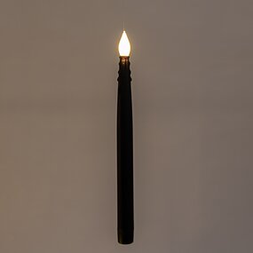 Zwevende kaarsen Zwart Inclusief Toverstaf LED 5st. (H28,5cm) - afbeelding 2