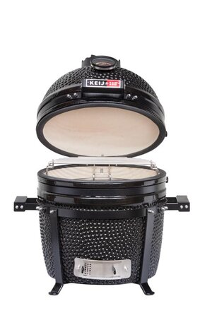 Keij Kamado Pro Compact - 15 inch Black - afbeelding 2