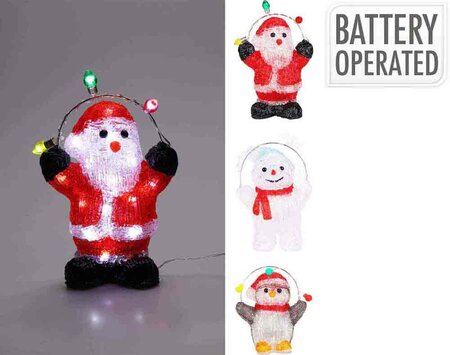 Kerstfiguur acryl 20CM - afbeelding 1