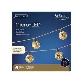 2cm 270led warm wit - 5m aanloopsnoer - ip44 trafo