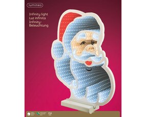 Kerstman Infinity light L32,8 B40 H40cm koel wit/multi - afbeelding 3