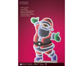 Kerstman Infinity light L83 B120 H120cm koel wit/multi - afbeelding 1