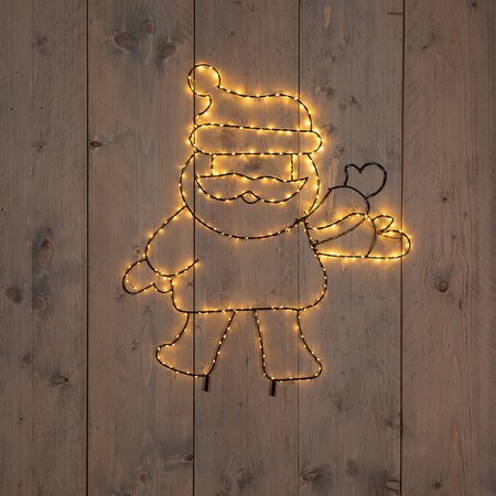 Kerstman Zwaaiend Classic Warm LED H60 B50 cm - afbeelding 2