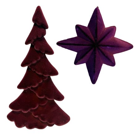Kerstornament stof, vanaf