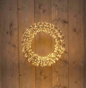 Krans metaal 3D D48cm LED - afbeelding 2