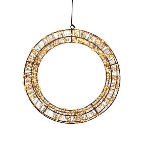 Krans Zwart Classic Warm LED ø36 D5 cm - afbeelding 2