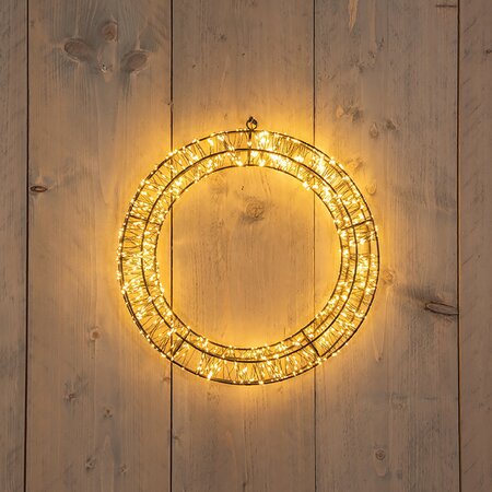 Krans Zwart Classic Warm LED ø36 D5 cm - afbeelding 2