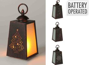 Lantaarn vlam LED 10x19cm - afbeelding 4