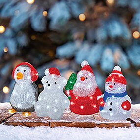 Kerstfiguren Acryl lights Mult Per stuk - afbeelding 3