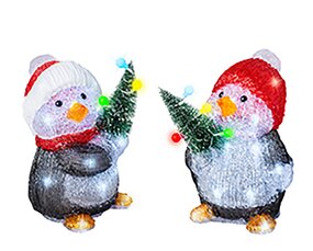 Pinguïns met kerstboom Acryl lights Per stuk - afbeelding 5