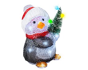 Pinguïns met kerstboom Acryl lights Per stuk - afbeelding 3