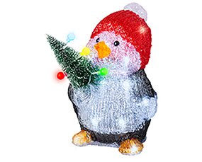 Pinguïns met kerstboom Acryl lights Per stuk - afbeelding 4
