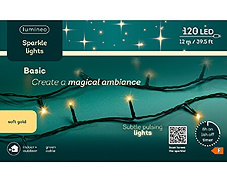 Sparkle LED lights Soft gold (12m) - afbeelding 1