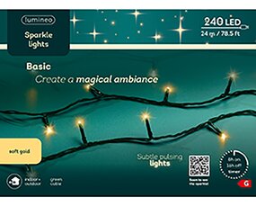 Sparkle LED lights Soft gold (24m) - afbeelding 5