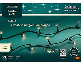 Sparkle LED lights Warm wit (24m) - afbeelding 6