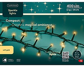 Sparkle compact LED lights Soft gold (12m) - afbeelding 6