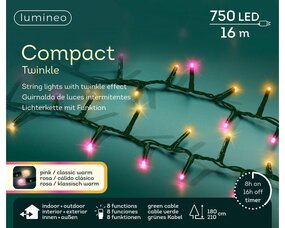 LED compact lights 8 functie twinkel effect buiten - afbeelding 3