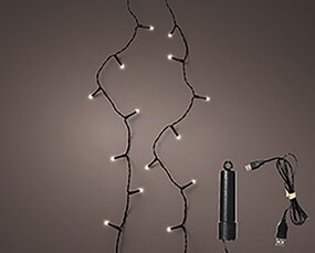 Twinkle LED oplaadbaar Warm wit (7,4m) - afbeelding 2