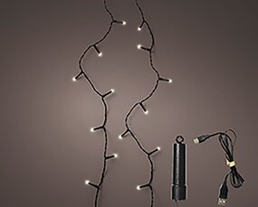 Twinkle LED oplaadbaar Warm wit (3,7m) - afbeelding 2