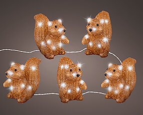 Eekhoorn Acryl lights Bruin 5 stuks - afbeelding 3