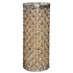 LED GLAS ZILVER MET BEWEGENDE VLAM