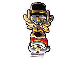 Infinity lights Santa,snowman en hert - afbeelding 3