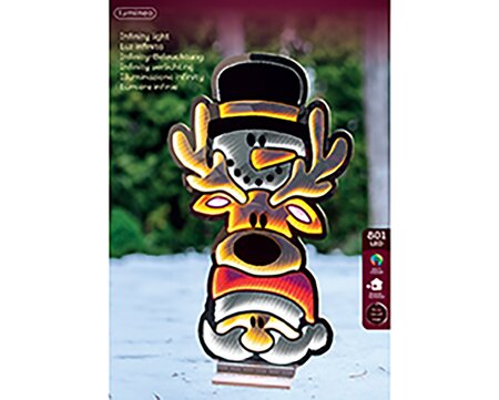 Infinity lights Santa,snowman en hert - afbeelding 2