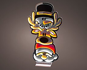Infinity lights Santa,snowman en hert - afbeelding 3