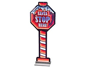 Infinity lights Stopbord (Santa stop here) - afbeelding 3