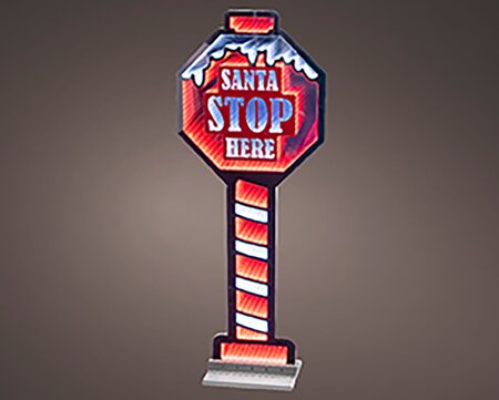 Infinity lights Stopbord (Santa stop here) - afbeelding 3