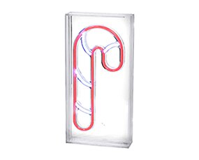 Zuurstok Neonverlichting Rood / Wit - afbeelding 3