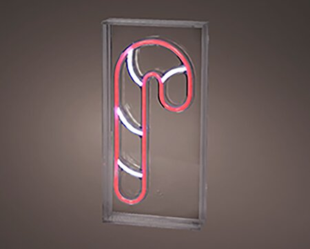 Zuurstok Neonverlichting Rood / Wit - afbeelding 3