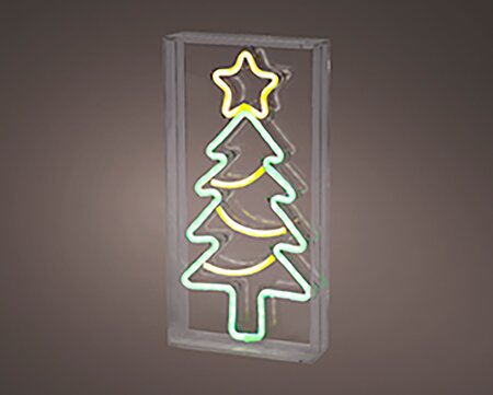 Kerstboom Neonverlichting Geel / Groen - afbeelding 3