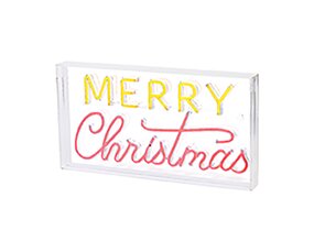 Merry Christmas Neonverlichting Rood / Geel - afbeelding 3