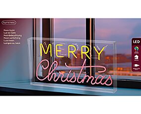 Merry Christmas Neonverlichting Rood / Geel - afbeelding 2