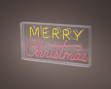 Merry Christmas Neonverlichting Rood / Geel - afbeelding 3