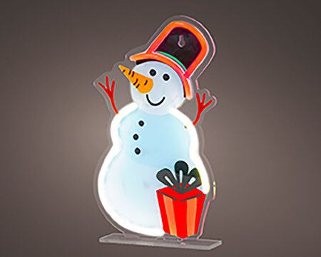 Sneeuwpop Neonverlichting - afbeelding 3