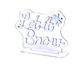 Let It Snow Neonverlichting Blauw - afbeelding 3