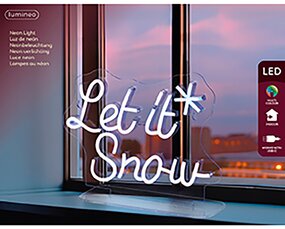 Let It Snow Neonverlichting Blauw - afbeelding 2