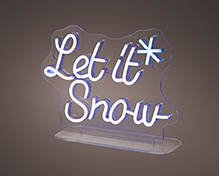 Let It Snow Neonverlichting Blauw - afbeelding 3