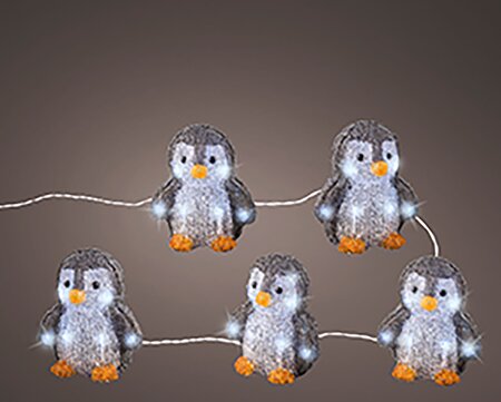 Pinguïn Acryl lights 5 stuks - afbeelding 3