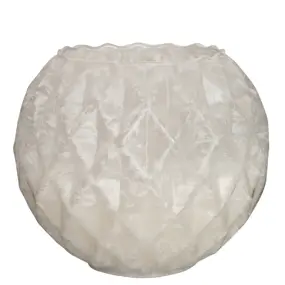 LED POTJE 'FROSTY' MET BEWEGENDE VLAM