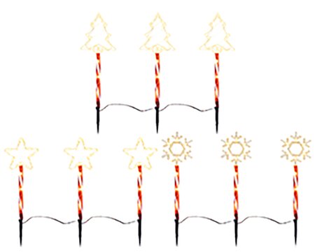 Kerstboom kerstster sneeuwvlok per 3 Rood/ Wit - afbeelding 1