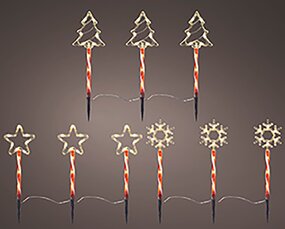 Kerstboom kerstster sneeuwvlok per 3 Rood/ Wit - afbeelding 3