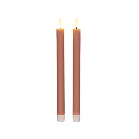 Dinerkaars Roze 2st. LED (H26cm) - afbeelding 2