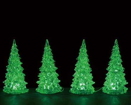 Crystal Lighted Tree, 3 Color Changeable, Small